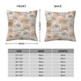 thumbnail image 4 of YFYANG Square Decorative Throw Pillow Case (Without Pillow Insert), Vintage Rose Floral Texture Bedroom Sofa Car Cushion Cover, 20"x20", 4 of 9