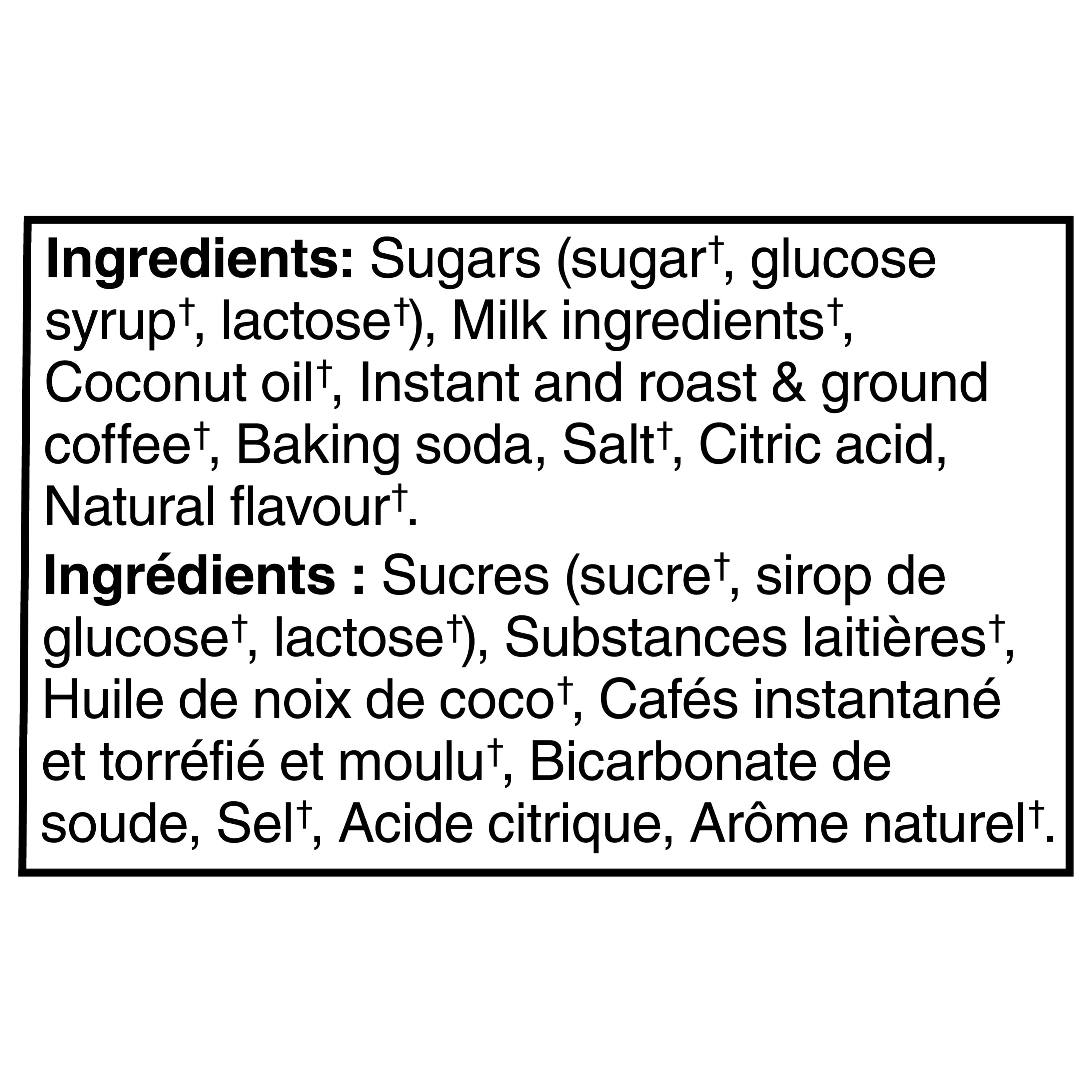 Vanilla latte frothy instant coffee mix, Just add hot water, Responsibly sourced coffee, No artificial colours, No artificial flavours, No wweeteners, 148 g