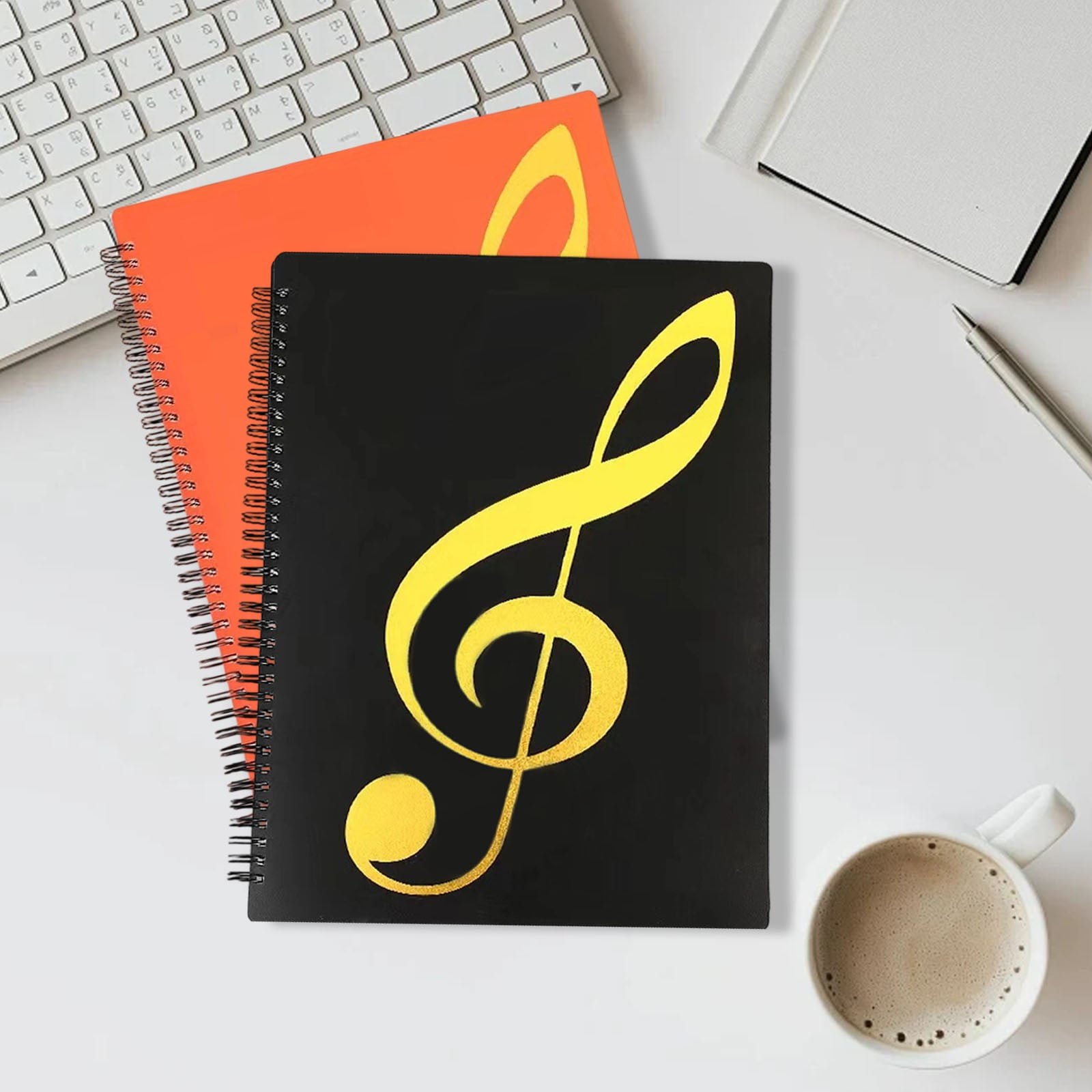 1 Music Score Folder Sheet Music Folder 60 Pages Sheet Music /Holder Letter Size Writable & Detachable Choir Folder