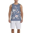 thumbnail image 6 of Rocae Watercolor Flowers Butterfly for Men's Basketball Jersey Lightweight and Breathable Athletic Tank Top,Quick-Drying Sports Jersey 4X-Large, 6 of 9