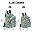 thumbnail image 2 of FORMRS Mini Backpack Purse for Women Quilted Travel Daypack Casual Shoulder Bag, Pineapple Stripes Pattern, 2 of 7