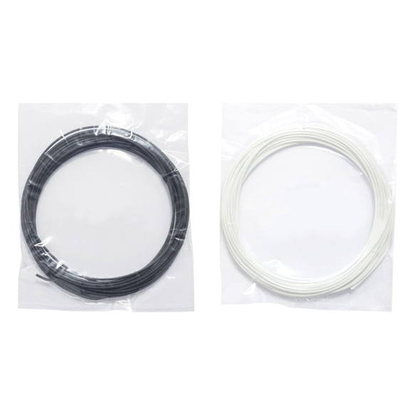 2 Pcs 5M Pcl 1.75mm Filament Low Temperature 3D Printing Pen Supplies for 3D Printer/3D Printer Pen(Black & White),2 x Filament,Black & White
