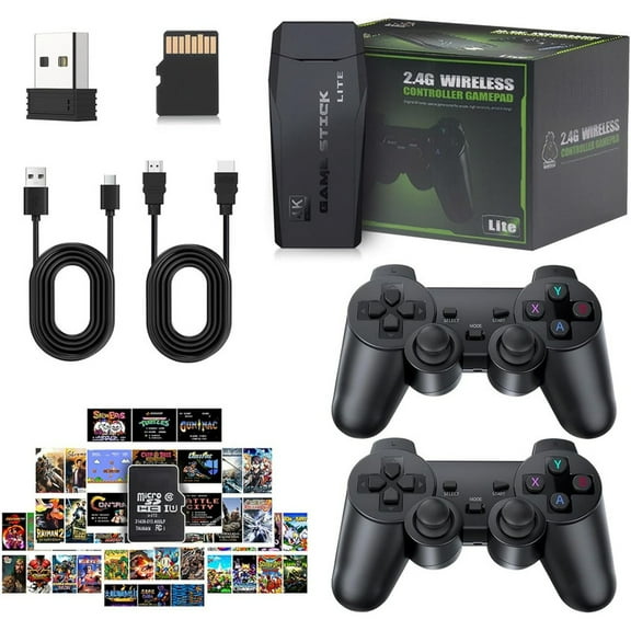Plug and Play Video, M8 Wireless, Retro Stick with 20000 TV, 32G/64G/128G Dual Rocker Controller with 4K HDMI Nostalgia Stick for TV