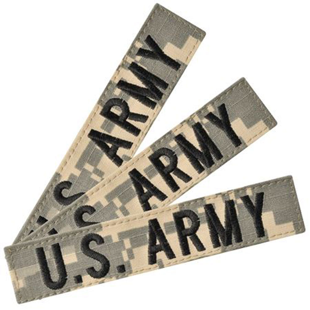 U.S. Army ACU Digital SewOn Name Tapes 3 Pack