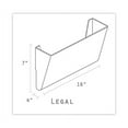 thumbnail image 4 of Wall File, 3 Sections, Legal Size 16" x 4" x 14", Clear, 3/Set | Bundle of 2 Packs, 4 of 5