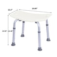 thumbnail image 4 of Ktaxon Bath Shower Chair Adjustable Medical 7 Height Bench Bath Stool Seat,White, 4 of 12