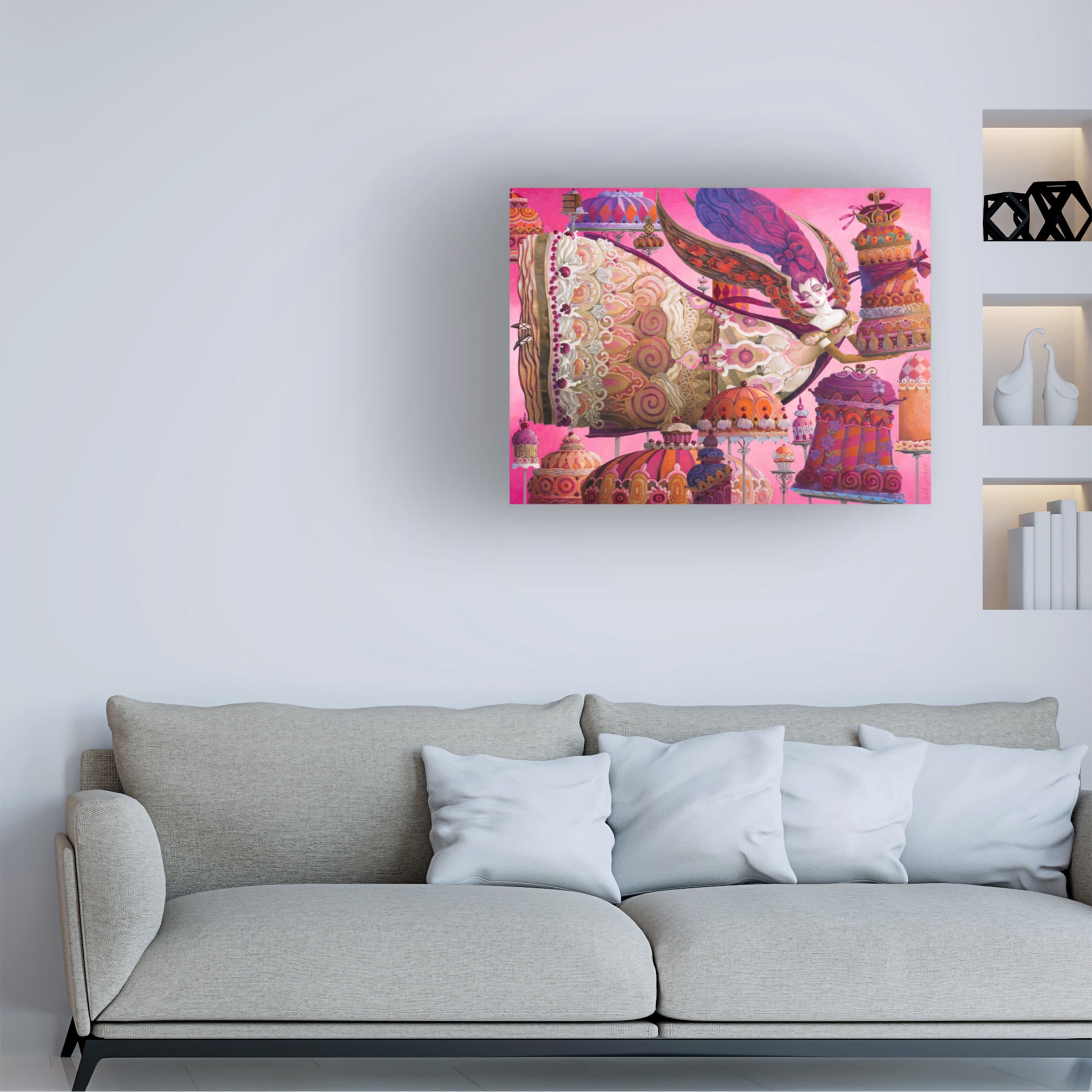 Canvas Wall Art - David Galchutt 'Divine Catering' Wall Art for Living Room, Bedroom, or Office DÃ©cor by Trademark Fine Art - 24 x 18 Inches
