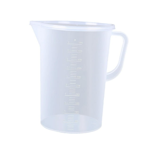 Taza medidora con marcas claras, herramientas de cocina multiusos para harina, jugo y leche. 5000 ml