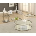 thumbnail image 3 of Furniture of America Table d'Appoint en Verre Champagne, 3 of 4