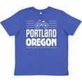 thumbnail image 3 of Inktastic Portland Oregon Biking Youth T-Shirt, 3 of 5