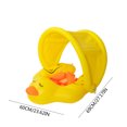 thumbnail image 3 of Piscina bebé amarillo patos toldo al aire libre mentira círculo anillo de natación Wmkox8yii jkg2061, 3 of 9