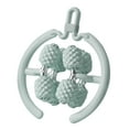 thumbnail image 5 of Serenable 8 Wheel Massage Roller Muscle Roller Neck Adjustable Circular Leg Clamp Deep Tissue Massage Tool for Sports Yoga Swimmer Gym Cyan, 5 of 9