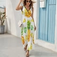 thumbnail image 6 of Lunarable Pineapple Sleeveless Dress Female Clothing Dress Women Summer 2025 Dress, 6 of 7