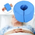 thumbnail image 3 of Foot Lift Support Cushion Breathable Medical Anti-Bedsores Pillow Wrist Ankle Leg Protector Pad for Elderly Patients Bed Sleep Round Shape Cushion[Blue], 3 of 9
