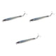 thumbnail image 2 of 3 piezas de señuelos de pesca de superficie con anzuelo, hundimiento simulado de metal. Plata, 2 of 9