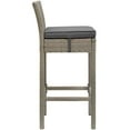 thumbnail image 3 of Modway Conduit 5 Piece Outdoor Patio Wicker Rattan Set in Light Gray Charcoal, 3 of 7