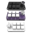thumbnail image 1 of Transparent purple Mini Keypad Mechanical Keyboard DIY Custom USB Programming E3 G2U8, 1 of 9