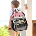 thumbnail image 7 of PVC Transparent Backpacks Clear Backpack for Travel and Outings Ice Cream Cones Pattern, 7 of 7