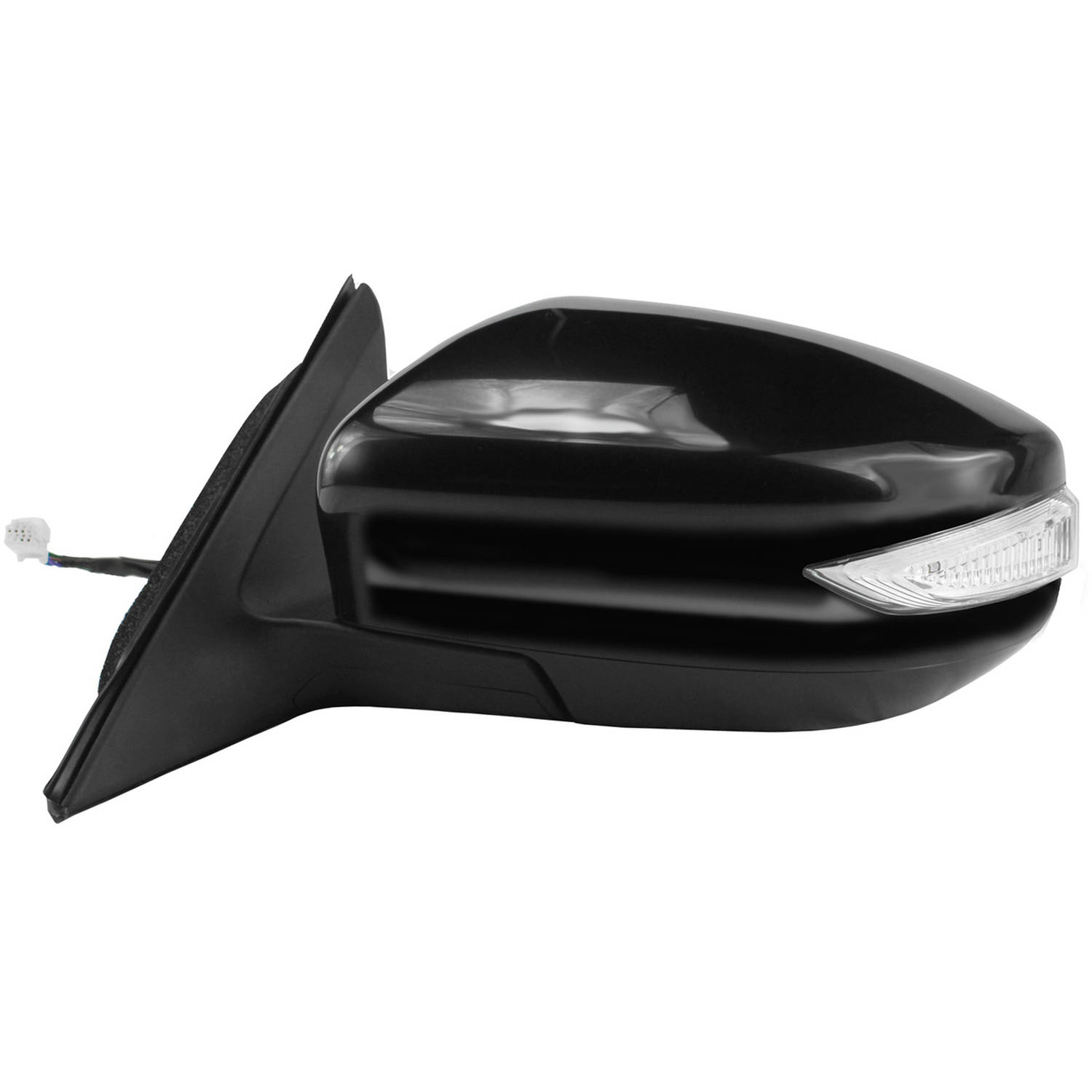 Fit System 68606N Nissan Altima Sedan Driver Side Textured Black Power Replacement Mirror with PTM Cover