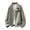 Gray, variant on Atkumj Bomber Jacket Men with Pockets Stylish Suede Stand Collar Mens Leather Jacket Casual Solid Color Long Sleeve Zip Up Jacket for Outdoor Daily Activities M