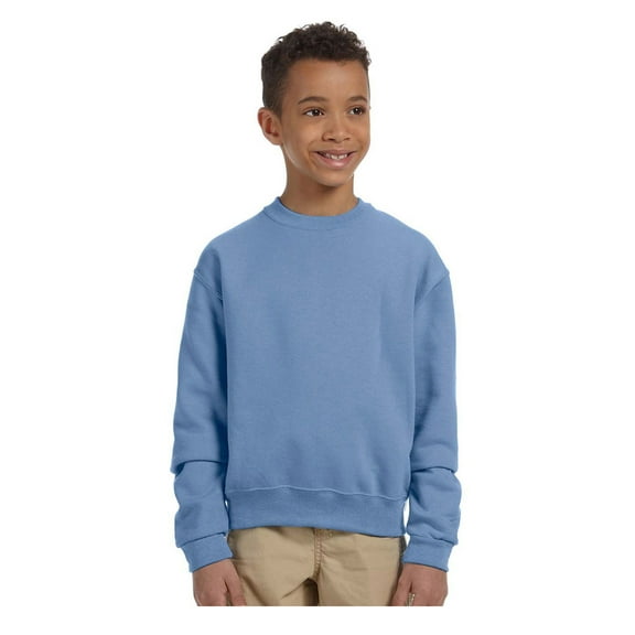 Jerzees Big Boy's NuBlend Seamless Ribbed Crewneck Sweatshirt, Style 562B