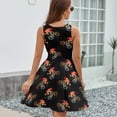 thumbnail image 6 of Cycling Watercolor On Black Dress Fashion Beach Long Dresses Female Party Printed Sundress, 6 of 7