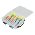 thumbnail image 1 of Luminous Squid Jig Hook, Luminous Squid Hooks 10pcs With Storage Box For Saltwater, 1 of 8