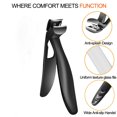thumbnail image 4 of Nail Clippers, Toe Nail Clippers, Nail Clippers for Thick Nails with Built-In Nail Catcher, Stainless Steel Durable Material, Safety Lock, Wide Jaw Opening, Effort-Saving Design for Men Women Seniors, 4 of 6