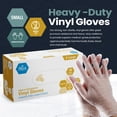 thumbnail image 2 of Guantes de examen de vinilo MED PRIDE talla XL, sin polvo ni látex, 100 unidades, 2 of 8