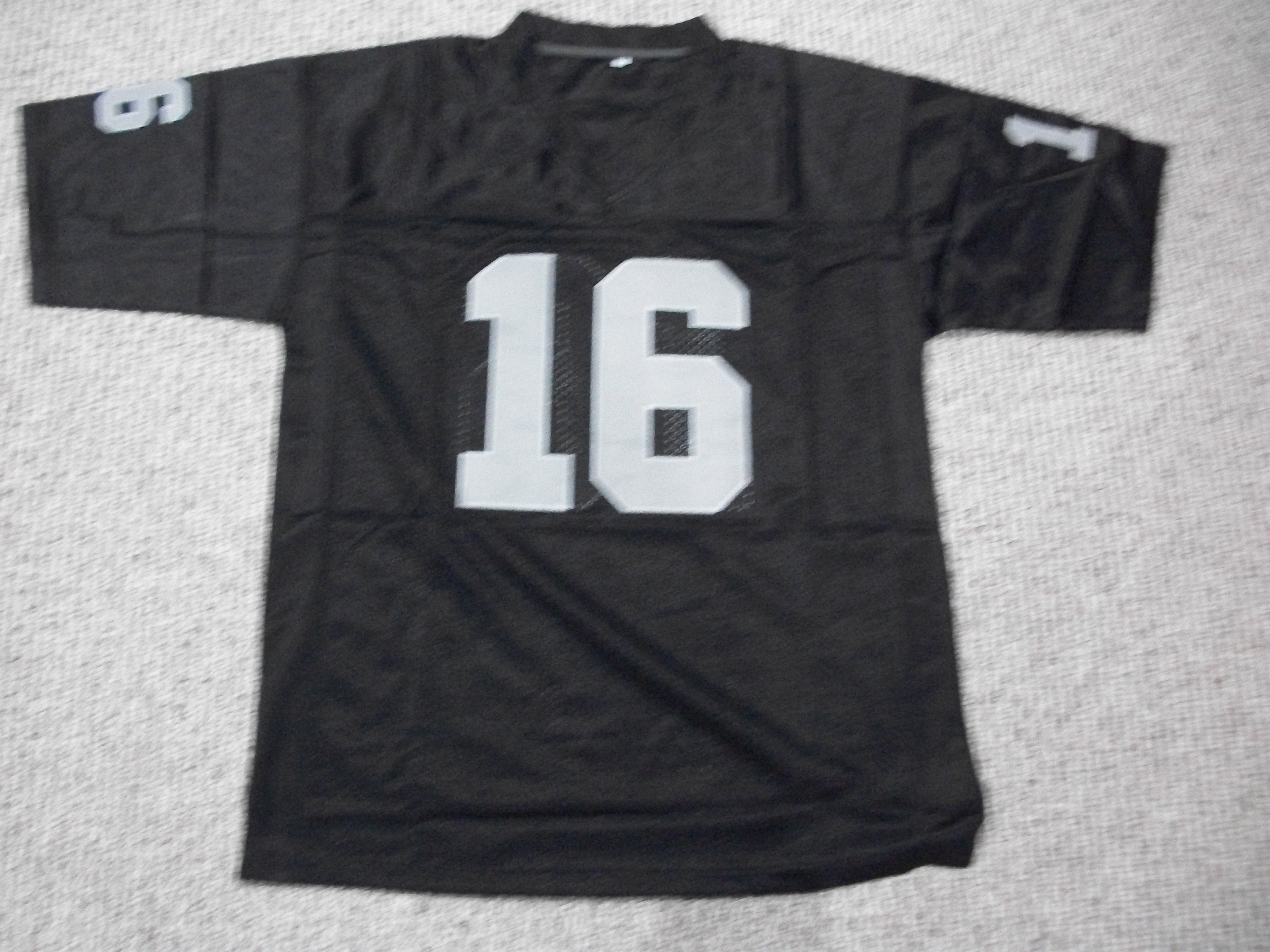 Jim Plunkett Jersey #16 Oakland/LA Unsigned Custom Stitched Black Football New No Brands/Logos Sizes S-3XL