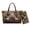 Brown - Pug Dog Dog Paw, variant on DISNIMO Cardinal Print Handbag and Wallet Set Peach Blossom Print Tote Bag for Women with Matching Wallet Fashion Leather Satchel Purse Handbag for Daily Use