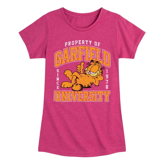 Garfield - Varsity - Toddler & Youth Girls Short Sleeve Graphic T-Shirt