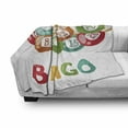 thumbnail image 3 of Bingo Soft Flannel Fleece Throw Blanket, Lottery Game Illustration Colorful Balls with Various Number and Bingo Lettering, Cozy Plush for Indoor and Outdoor Use, 50" x 70", Multicolor, by Ambesonne, 3 of 6