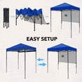 thumbnail image 5 of INTER HUT 6x4 Pop up Portable Canopy Tent, Instant Folding Sun Shelter with Carry Bag, Blue, 5 of 8