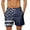 Navy, variant on Mens Swim Trunks 4th of July American flag Print Beach Board Shorts with Pockets Bathing Suits Wine L