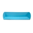 thumbnail image 2 of 40.6 Inch Silicone Bathtub Splash Guard Play Shelf, Toy Tray & Caddy Holder with Suction Cups, Keeps Bathroom Dry During Bathing (Blue), 2 of 6