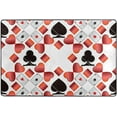 thumbnail image 4 of Dreamtimes Card Poker Area Rug 72x48in Abstract Spades Hearts Floor Carpet for Indoor Living Dining Room and Bedroom Area, 4 of 7