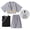 Grey, variant on Linfrsh Boys Samurai Costumes Suits Girls Kimono Clothes Set Kids Japanese Warrior Halloween Costume Cosplay Outfits Cloak Ninja(Navy,6-7 Years)