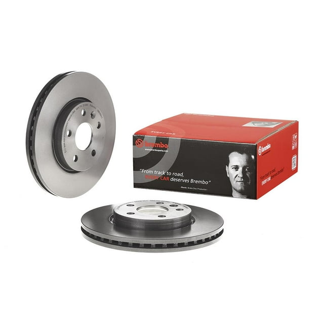 Brembo Brake Rotor 09B35511C02 Vented; One Piece Design; Wheel Bolt Pattern 5 x 105 Millimeter; 139.2 Millimeter Hat Inside Diameter; 60 Millimeter Hub Diameter; Gray Cast Iron; Single
