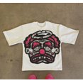 thumbnail image 2 of Camiseta de los años 2000 con dibujos animados de gran tamaño, estampado gráfico de avatar de anime, ropa de calle Y2k, camisetas de manga corta vintage de hip hop para parejas, 2 of 5