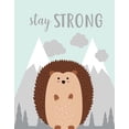 thumbnail image 2 of Robinson, Tamara 26x32 Gold Ornate Wood Framed with Double Matting Museum Art Print Titled - Stay Strong Hedgehog, 2 of 4