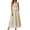 Khaki, variant on Womens 2 Piece Skirt Sets Summer Spuare Neck Plaid Tank Tops Maxi Skirt Casual Travel Vacation Sets with Pocket L