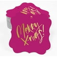 thumbnail image 2 of Inkdotpot Real Gold Foil Bracket Shape Paper Hang Tags Merry X-Mas Christmas Favor Tags Pack Of 50, 2 of 7