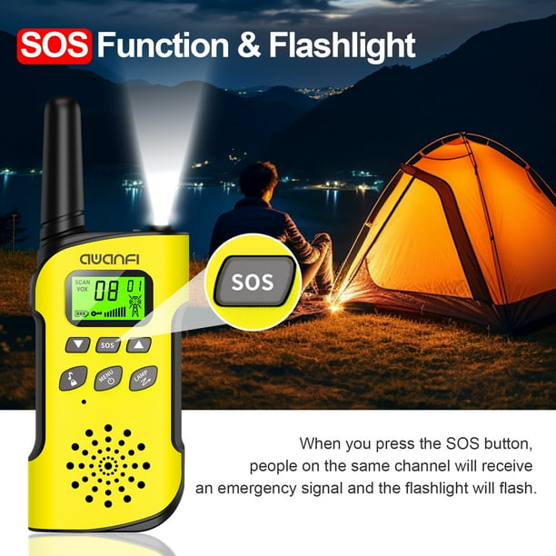 TESNN Talkies-walkies Pour Enfants Rechargeables Lot De 2, Jouets Pour