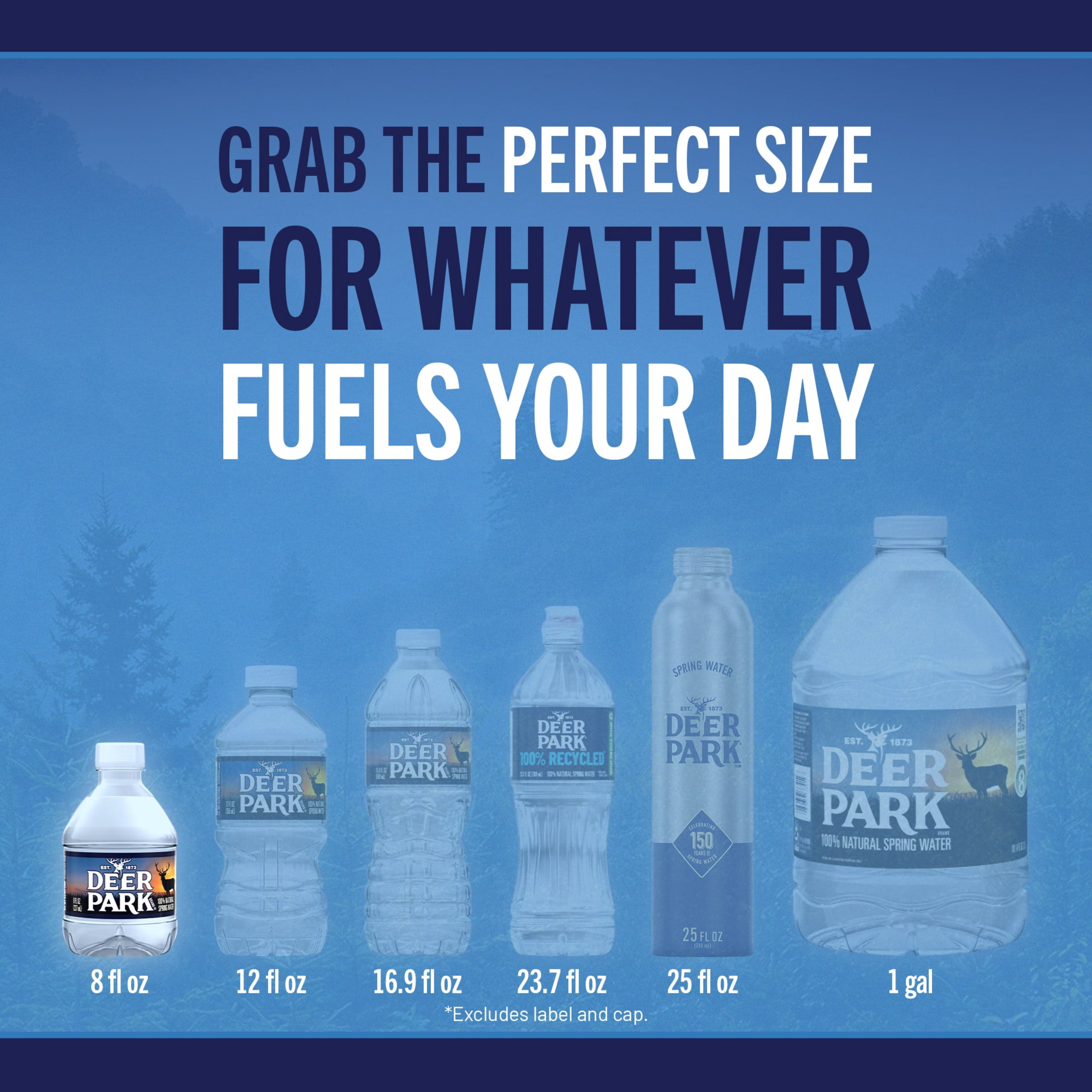 Deer Park Spring Water, 8 Fl Oz, 48-Pack Plastic Bottles