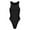 Black, variant on Women's High Neck Sleeveless Bodysuit Basic Top Jumpsuit Crew Neck Tank Tops with Snap Closure