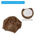 thumbnail image 4 of Uxcell Artificial Flowers Roses Heads Satin Ribbon Roses Fake Flowers Fabric Flowers Brown 20 Pack, 4 of 5