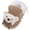 A Khaki, variant on Boys Girls Cartoon Animals Non Slip Walking Shoes Fleece Lined Cute Slippers Winter Warm Slip On Sneakers
