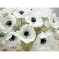 thumbnail image 2 of Chic Anemone Collection, Environmentally Friendly PU Silk Flowers for Wedding Bride Bouquet, 10Pcs, 2 of 5