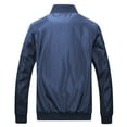 thumbnail image 2 of SWSMCLT Men's Bomber Jackets Lightweight Windbreaker Casual Light Flight Jacket Coat Military Full Zipper Outwear Zip UpSportswear Long Sleeve Sports Navy 40, 2 of 5